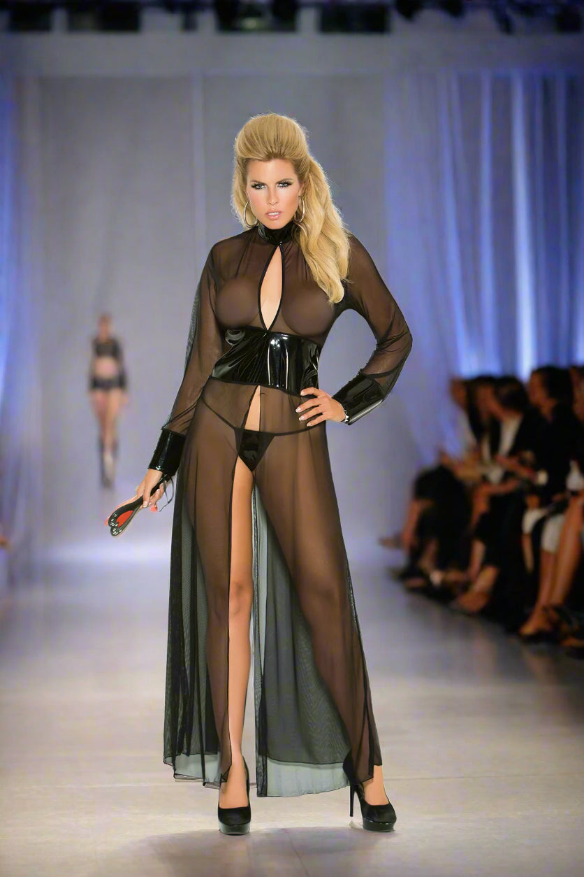 Plus Size Vinyl Robes – Sexy Glossy Seduction